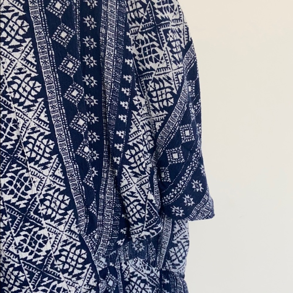 Navy patterned romper - Picture 2 of 2